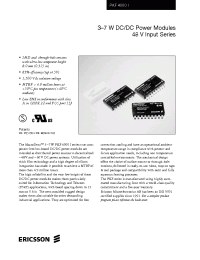 Datasheet PKF4611 manufacturer Ericsson