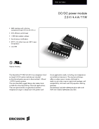 Datasheet PKF4919BSI manufacturer Ericsson