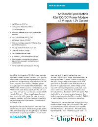 Datasheet PKM4318APIOBC manufacturer Ericsson