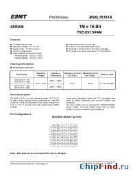 Datasheet M24L16161A-70 manufacturer EliteMT