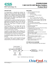 Datasheet ES2839S manufacturer ESS Tech.