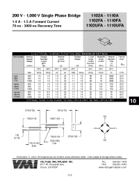 Datasheet 1110FA manufacturer Неопределенные