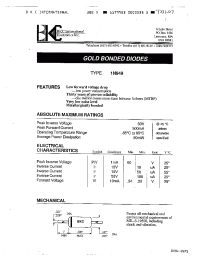 Datasheet 1N949 manufacturer Неопределенные