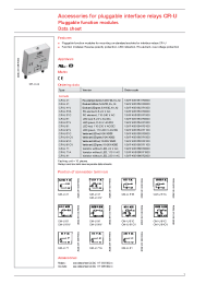 Datasheet 1SVR405661R0000 manufacturer Неопределенные