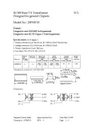 Datasheet 20PMT03 manufacturer Неопределенные