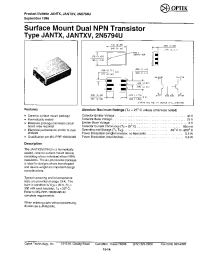 Datasheet 2N5794U manufacturer Неопределенные