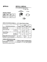 Datasheet 2N7012 manufacturer Неопределенные