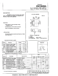 Datasheet 2SC3928 manufacturer Неопределенные