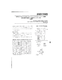 Datasheet 2SD1595 manufacturer Неопределенные