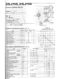 Datasheet 2SJ118 manufacturer Неопределенные