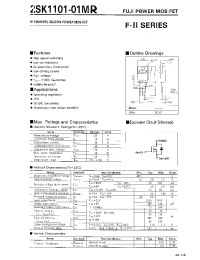 Datasheet 2SK1101MR manufacturer Неопределенные