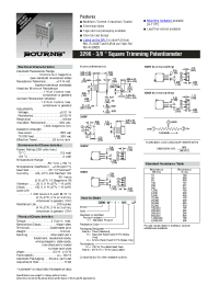 Datasheet 3296P-1-100ALF manufacturer Неопределенные