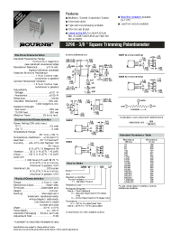 Datasheet 3296P-1-202LF manufacturer Неопределенные