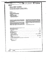 Datasheet 3N154 manufacturer Неопределенные