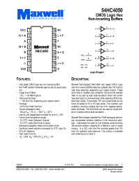 Datasheet 54HC4050 manufacturer Неопределенные