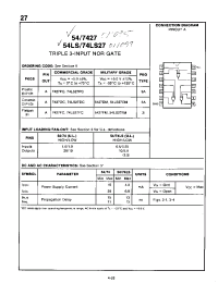Datasheet 7427DC manufacturer Неопределенные