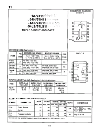 Datasheet 74S11PC производства Неопределенные