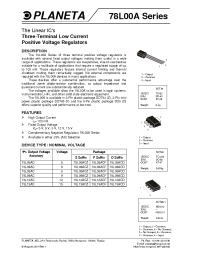 Datasheet 78L00A manufacturer Неопределенные