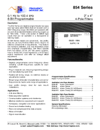 Datasheet 854L8B-5 manufacturer Неопределенные