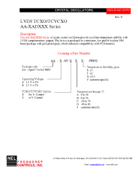 Datasheet AA-AADYAE-FREQ manufacturer Неопределенные