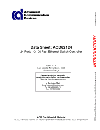 Datasheet ACD82124 manufacturer Неопределенные