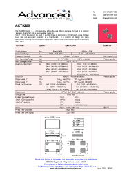 Datasheet ACT9200 manufacturer Неопределенные
