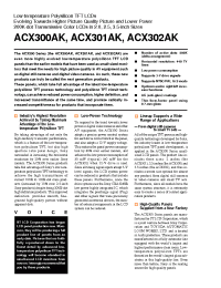 Datasheet ACX300 производства Неопределенные