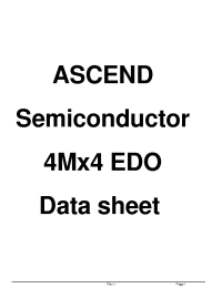 Datasheet AD4016M168VBB-5 manufacturer Неопределенные