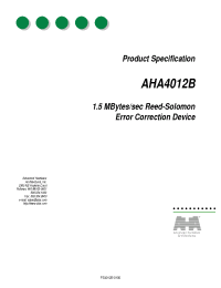 Datasheet AHA4012B-006PJC manufacturer Неопределенные