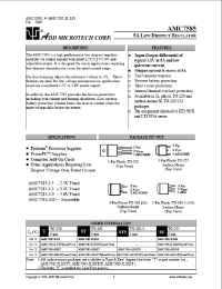 Datasheet AMC7585-X-TP manufacturer Неопределенные