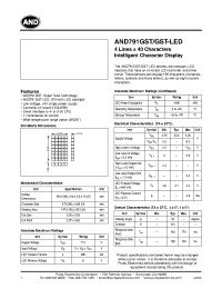 Datasheet AND791GST-LED manufacturer Неопределенные