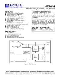 Datasheet ATA-120 производства Неопределенные