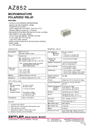 Datasheet AZ852PG-12DE manufacturer Неопределенные