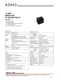 Datasheet AZ943-1CH-6DE manufacturer Неопределенные