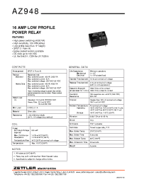 Datasheet AZ948-1A-100D manufacturer Неопределенные