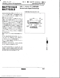 Datasheet BA7751ALS manufacturer Неопределенные