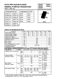 Datasheet BC857A-Z3E manufacturer Неопределенные