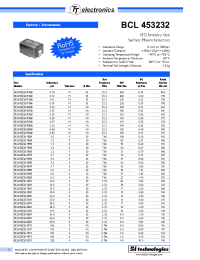 Datasheet BCL453232 manufacturer Неопределенные