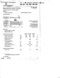 Datasheet BD127 manufacturer Неопределенные