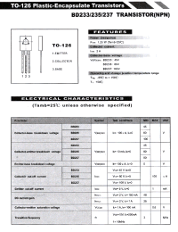 Datasheet BD235 manufacturer Неопределенные