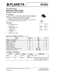 Datasheet BF620-T1 manufacturer Неопределенные