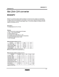 Datasheet BH2222FV manufacturer Неопределенные