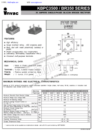 Datasheet BR3501 manufacturer Неопределенные
