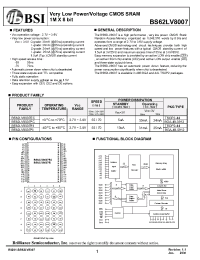 Datasheet BS62LV8007EC manufacturer Неопределенные