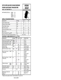 Datasheet BSS66R manufacturer Неопределенные