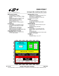 Datasheet C8051F327 manufacturer Неопределенные