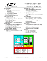 Datasheet C8051F340 производства Неопределенные