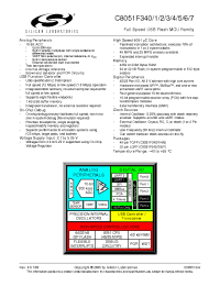 Datasheet C8051F343-GQ manufacturer Неопределенные