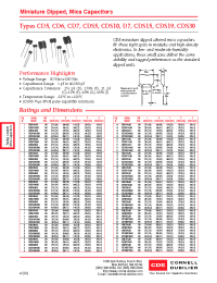 Datasheet CD5CC010D03 manufacturer Неопределенные