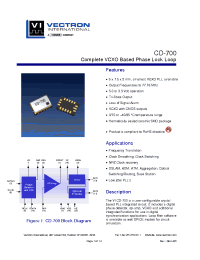 Datasheet CD-700 manufacturer Неопределенные